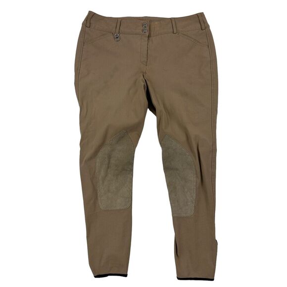Pikeur Brown Tan Breeches Riding Pants Half Seat Equestrian English Size 46 - Picture 1 of 16